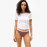 Tommy Hilfiger Tommy Hilfiger UW0UW06134 GIFT 3 PACK THONG PR Womens Thong Multicoloured