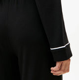 Tommy Hilfiger SHIRT PANTS SET Womens Set Black detail view of sleeve and cuff