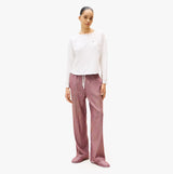 Tommy Hilfiger GIFT LS TEE FLNL SET Womens Pyjama Set Multicoloured front view showing long sleeve top and striped pants