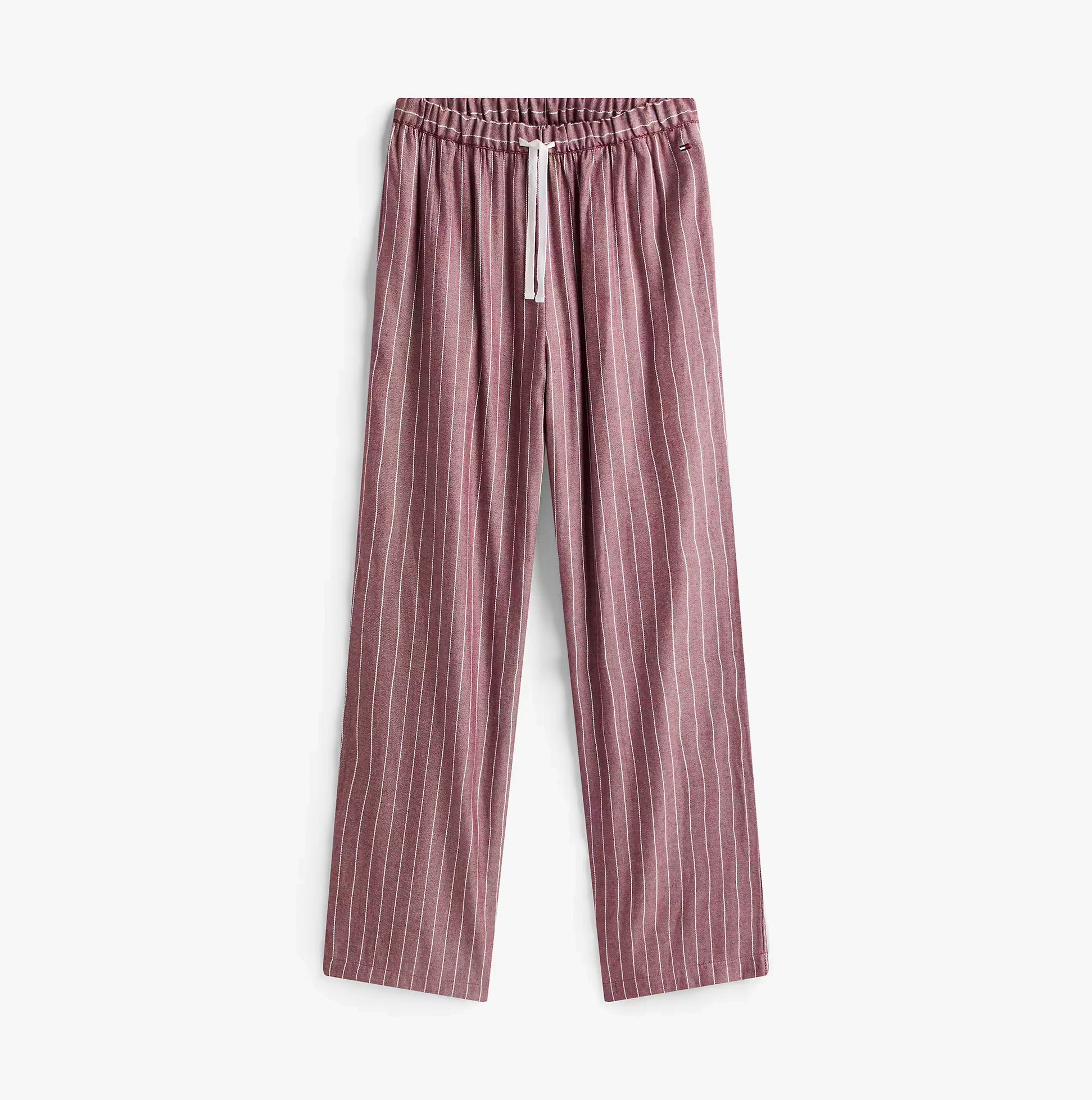 Tommy Hilfiger GIFT LS TEE FLNL SET Womens Pyjama Set Multicoloured front view of striped pajama pants.