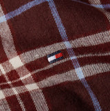 Tommy Hilfiger LS FLNL SHIRT PJ PAN Womens Set Tartan Reiker Burgundy