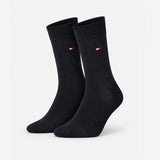 Tommy Hilfiger 3 Pack Giftbox Monogram Stripe Mens Crew Socks Black