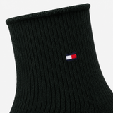 Tommy Hilfiger 3 Pack Giftbox Lurex Womens Crew Socks Black