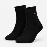 Tommy Hilfiger 3 Pack Giftbox Lurex Womens Crew Socks Black