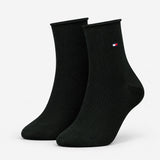 Tommy Hilfiger 3 Pack Giftbox Lurex Womens Crew Socks Black