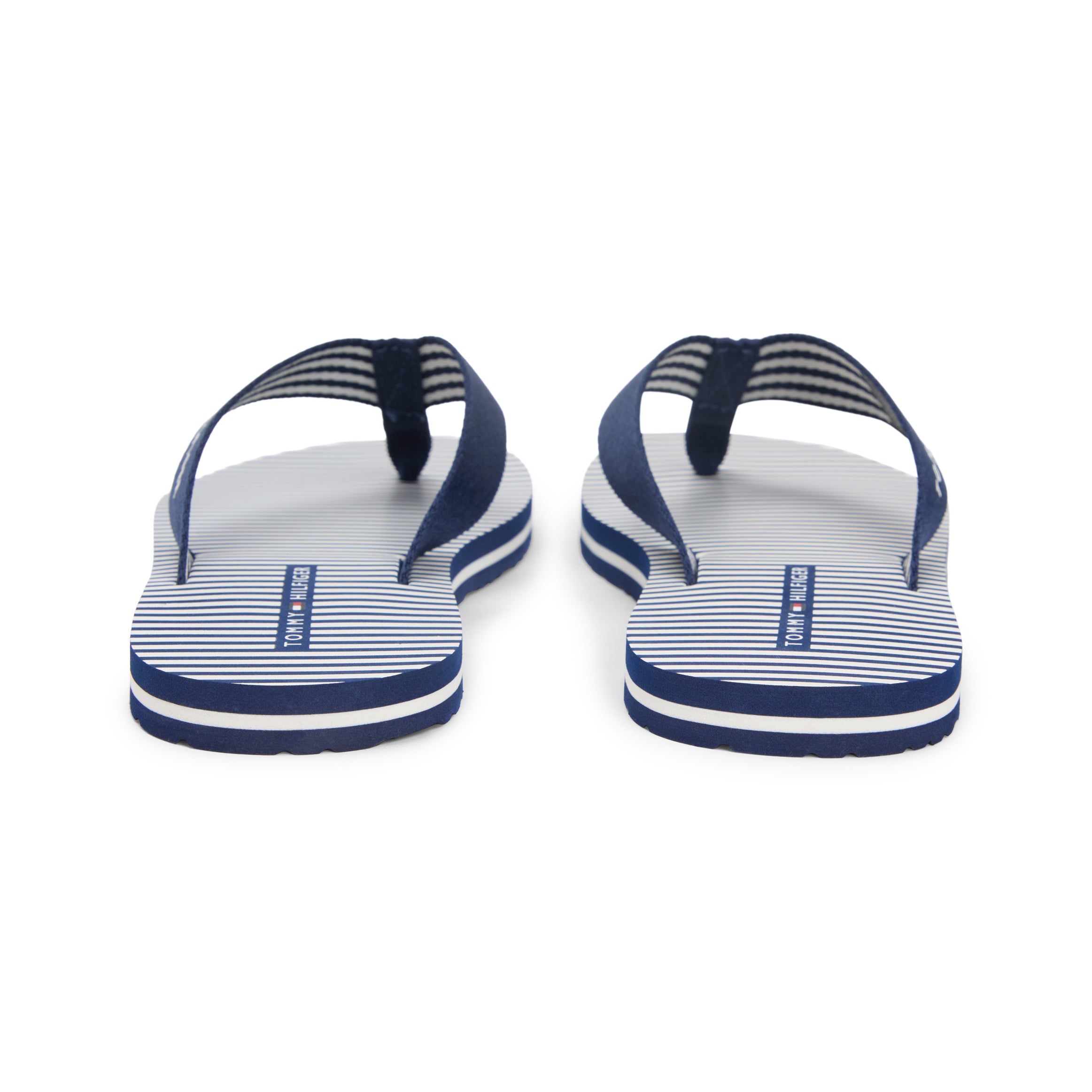 Tommy Hilfiger ITHACA STRIPE Womens Toe-Post Sandals Preppy Navy
