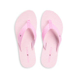 Tommy Hilfiger ITHACA STRIPE Womens Toe-Post Sandals Rose Petal