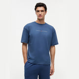 Tommy Hilfiger SS LOGO TEE Mens T-Shirt Aegean Sea