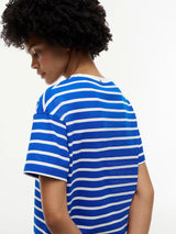 Tommy Hilfiger STRIPE SS Womens Nightdress Blue Orbit Breton Stripe