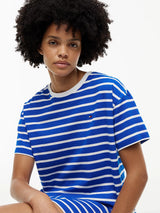 Tommy Hilfiger STRIPE SS Womens Nightdress Blue Orbit Breton Stripe