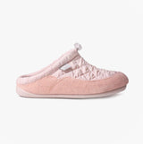 Toni Pons MEL-UM Womens Slippers Nude side view showing comfortable slip-on mules with a round toe and flat sole.