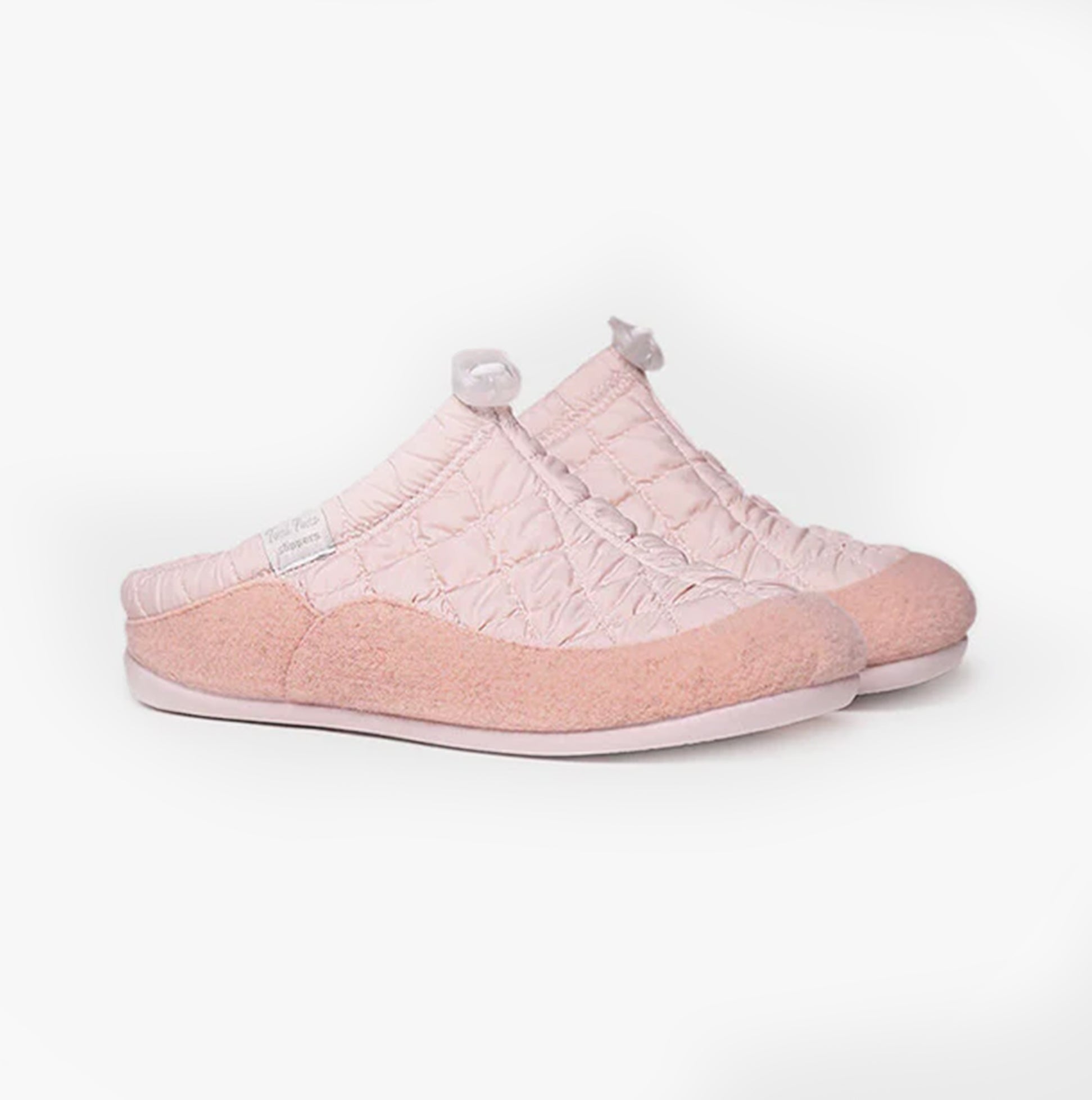 Toni Pons MEL-UM Womens Slippers Nude side view showcasing soft fabric and slip-on design.