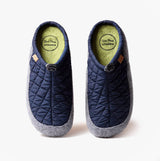 Toni Pons NADIR-UM Mens Mari top view dark blue quilted slippers with round toe and slip-on design.