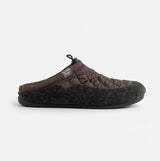 Toni Pons NADIR-UM Mens Mule Slippers Pruna Wine side view showing soft felt and durable synthetic sole.