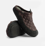 Toni Pons NADIR-UM Mens Mule Slippers Pruna Wine side view with quilted upper and contrasting sole.