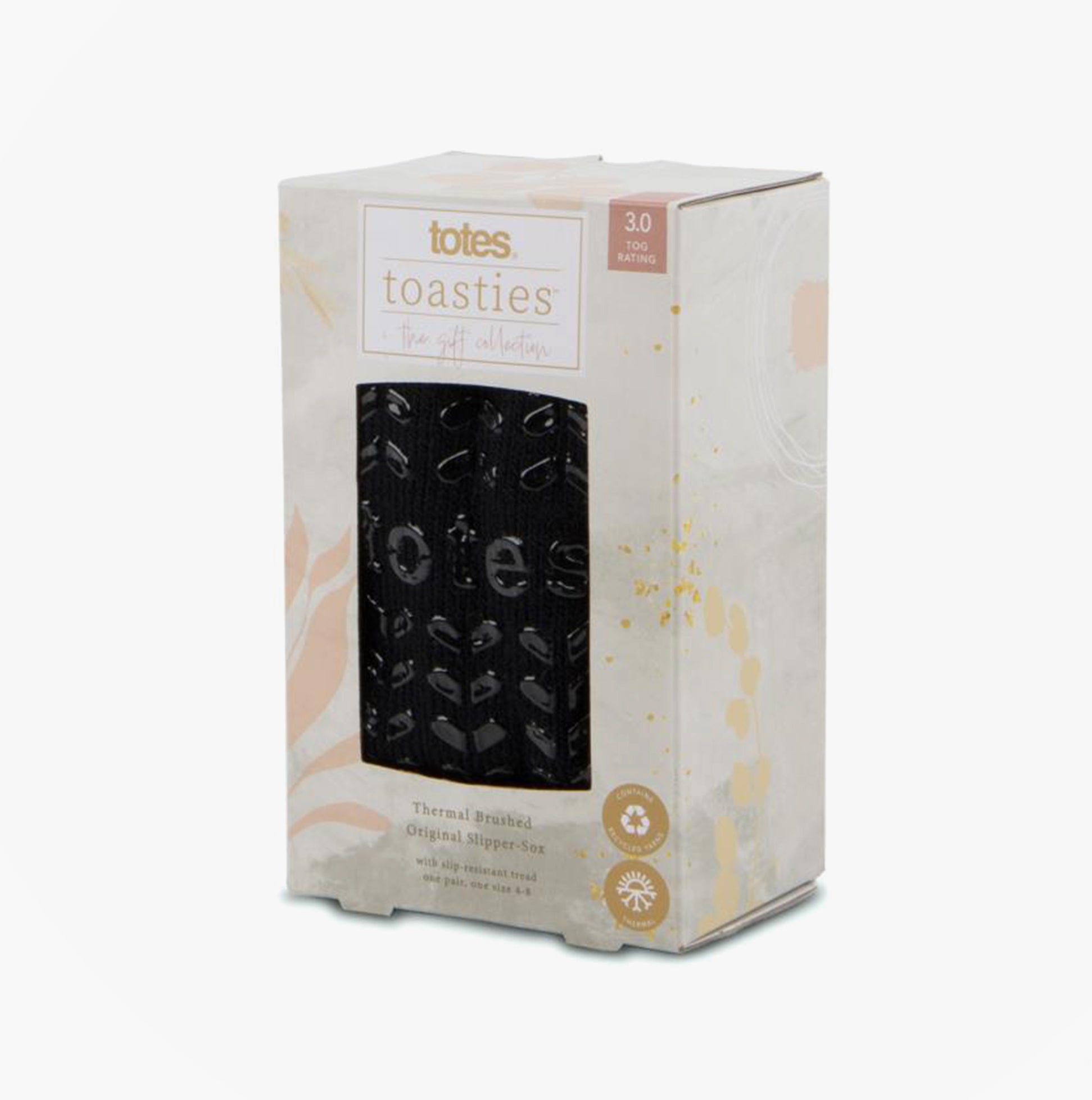 Totes Toasties 3.0 TOG THERMAL Womens Socks Black