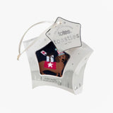 Totes Isotoner NOVELTY ANKLE Womens Socks Dog in gift box, star shape presentation, colorful dog design.