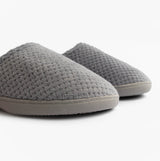Totes Isotoner POPCORN TERRY Womens Mule Slippers Grey