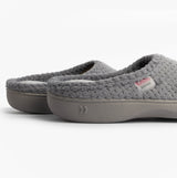 Totes Isotoner POPCORN TERRY Womens Mule Slippers Grey