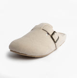 Totes Isotoner FELT CLOG Womens Clog Mule Slippers Oatmeal