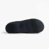 Totes Isotoner POPCORN FULL BACK BOOTIE Womens Slippers Navy bottom view showcasing TPR sole for comfort and durability.