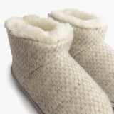 Totes Isotoner SPARKLE KNIT Womens Boot Slippers Light Grey