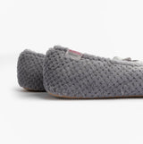 Totes Isotoner POPCORN BALLET Womens Ballerina Slippers Pale Grey