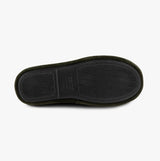TEXTURED CORD Mens Boot Slippers Khaki