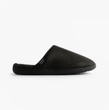 Totes Isotoner SQUARE PATTERNED SMART MULE Mens Mule Slippers Black