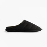 Totes Isotoner SPORT QUILTED MULE WITH COSY LINING Mens Mule Slippers Black