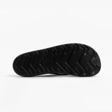 Totes Sol Bounce 0350FBLK Womens Toe Post Sandals Black bottom view with textured rubber sole