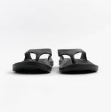 Totes Sol Bounce 0350FBLK Womens Toe Post Sandals Black front view, lightweight and comfortable design.