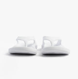 Totes Sol Bounce 0350FWHI Womens Toe Post Sandals White front view showcasing the lightweight synthetic upper.