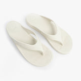 Totes Sol Bounce 0350JSTN Womens Toe Post Sandals Stone top view, showcasing lightweight synthetic and rubber material.