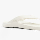 Totes Sol Bounce 0350JSTN Womens Toe Post Sandals Stone side view showcasing synthetic upper and comfortable sole.