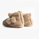 Totes Toasties FAUX FUR Boot Slippers Womens Oat