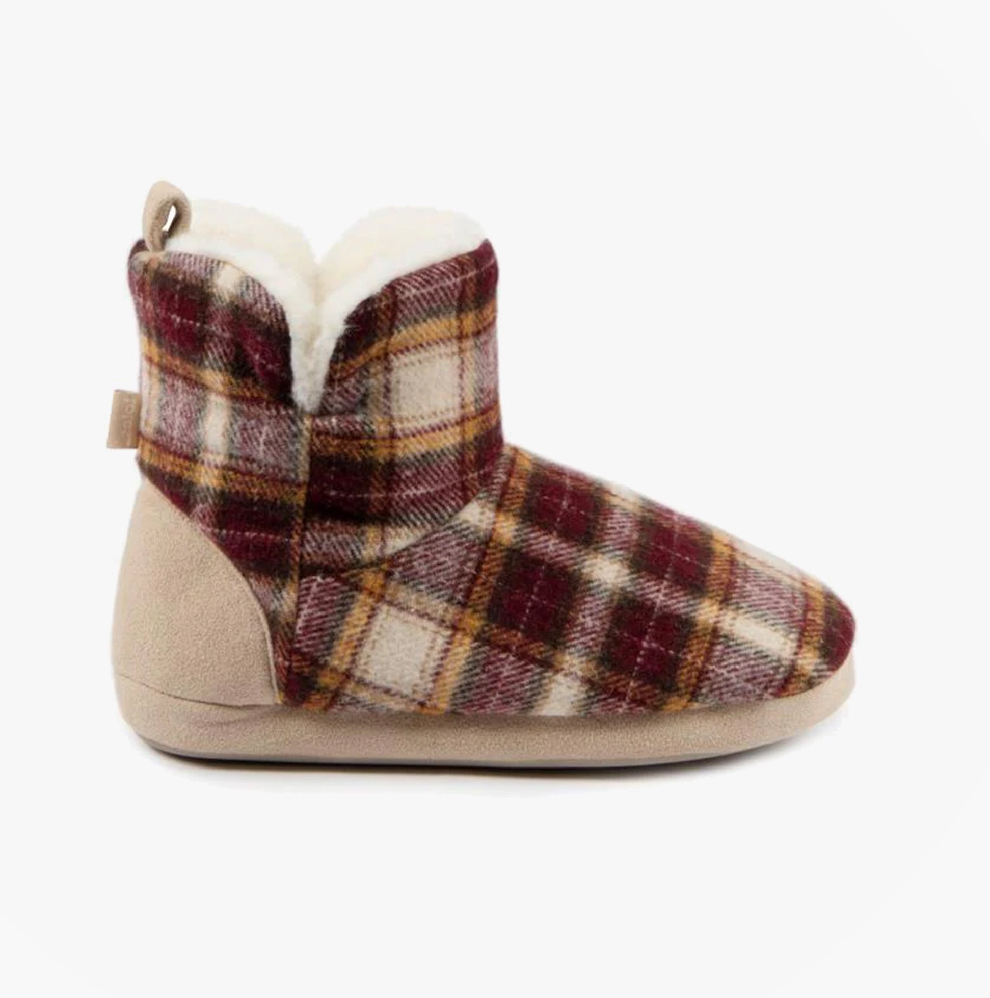 Totes Toasties TARTAN Womens Bootie Slippers Multi House Of Slippers