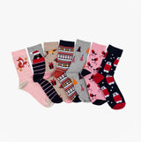 Totes Toasties 7 PACK DAYS OF THE WEEK Womens Cotton Blend Socks Set Multi: One Size