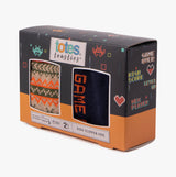 Totes Toasties ORIGINAL Slipper Socks (Twin Pack) Unisex Kids Socks Game in gift box, featuring fun designs.