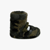Totes Toasties DINO BOOT Slippers Kids Khaki