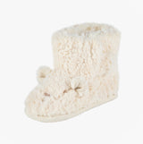 Totes Toasties POLAR BEAR Kids Bootie Slippers Beige