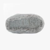 Totes Toasties FAUX FUR Boot Slippers Womens Grey