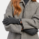 Totes Isotoner THERMAL GLOVE WITH BOW DETAIL Womens Touchscreen Gloves Grey