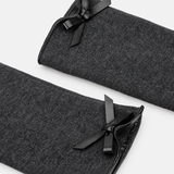 Totes Isotoner THERMAL GLOVE WITH BOW DETAIL Womens Touchscreen Gloves Grey