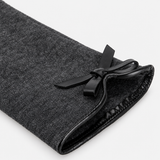 Totes Isotoner THERMAL GLOVE WITH BOW DETAIL Womens Touchscreen Gloves Grey
