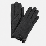 Totes Isotoner THERMAL GLOVE WITH BOW DETAIL Womens Touchscreen Gloves Grey