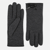 Totes Isotoner THERMAL GLOVE WITH BOW DETAIL Womens Touchscreen Gloves Grey