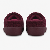 Totes Isotoner POPCORN TERRY MULE SLIPPER Womens Mules Burgundy Star