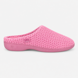 Totes Isotoner POPCORN TERRY MULE SLIPPERS Womens Mules Pink