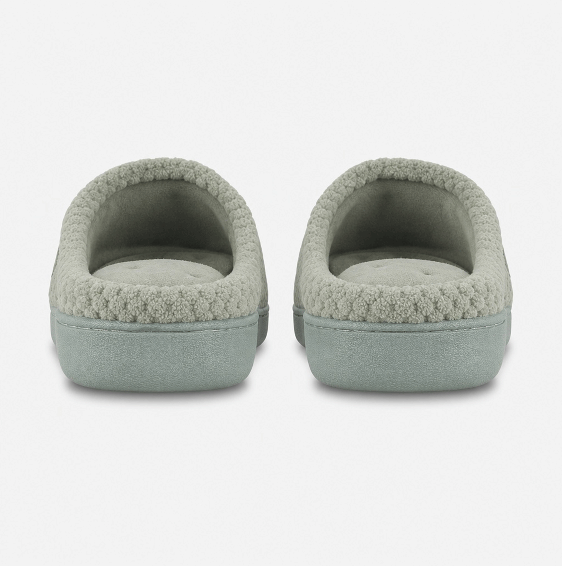 Totes Isotoner POPCORN TERRY MULE SLIPPER Womens Mules Sage